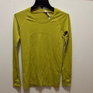 Lululemon Long Sleeve Lime Green Top